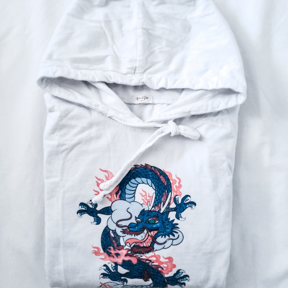 Dragon White hoodie